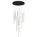 Chute LED Pendant Black-Mid. Chandeliers-Kuzco Lighting-Lighting Design Store