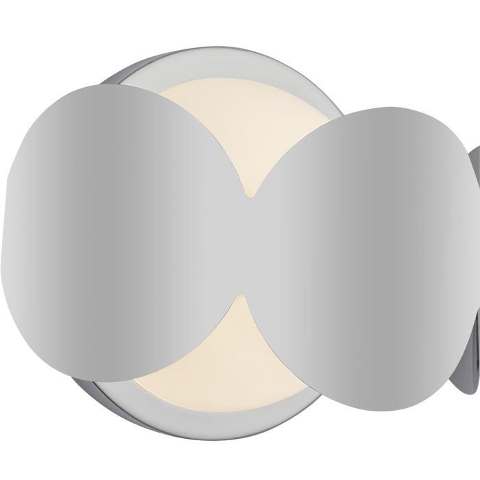 Ciel One Light Wall Sconce Chrome/Opal Glass-Sconces-Kuzco Lighting-Lighting Design Store