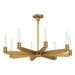Claire Eight Light Chandelier Aged Gold-Semi-Flush Mts.-Alora-Lighting Design Store