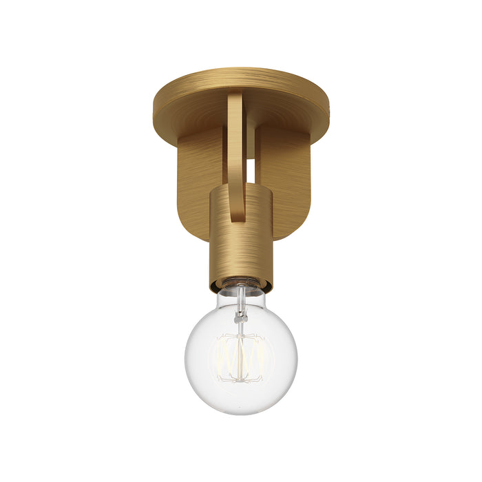 Claire One Light Semi-Flush Mount Aged Gold-Flush Mounts-Alora-Lighting Design Store