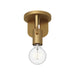 Claire One Light Semi-Flush Mount Aged Gold-Flush Mounts-Alora-Lighting Design Store