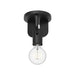 Claire One Light Semi-Flush Mount Matte Black-Flush Mounts-Alora-Lighting Design Store