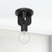 Claire One Light Semi-Flush Mount Matte Black-Flush Mounts-Alora-Lighting Design Store