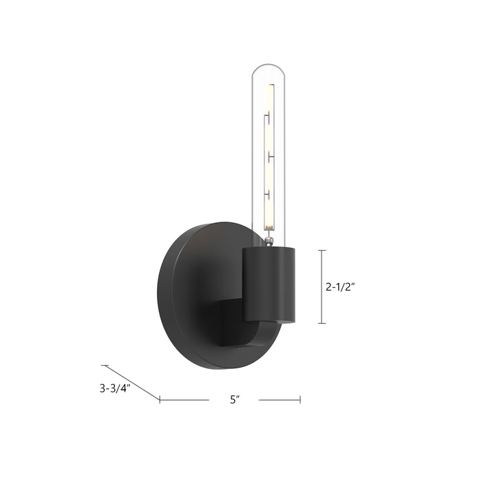 Claire One Light Wall Sconce Aged Gold-Sconces-Alora-Lighting Design Store