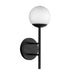 Claremont LED Exterior Wall Mount Black/Opal Glass-Exterior-Kuzco Lighting-Lighting Design Store