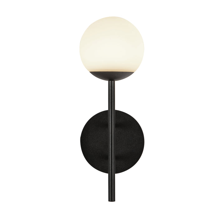 Claremont LED Exterior Wall Mount Black/Opal Glass-Exterior-Kuzco Lighting-Lighting Design Store
