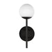 Claremont LED Exterior Wall Mount Black/Opal Glass-Exterior-Kuzco Lighting-Lighting Design Store