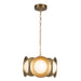 Cleo LED Chandelier Brushed Gold/Opal Glass-Pendants-Kuzco Lighting-Lighting Design Store