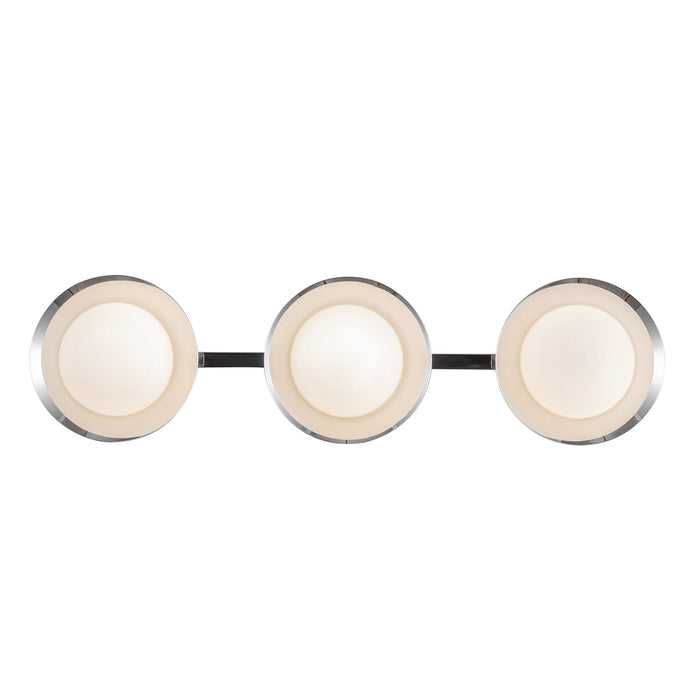 Cleo LED Vanity Chrome/Opal Glass-Bathroom Fixtures-Kuzco Lighting-Lighting Design Store