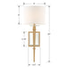 Clifton Wall Mount-Sconces-Crystorama-Lighting Design Store