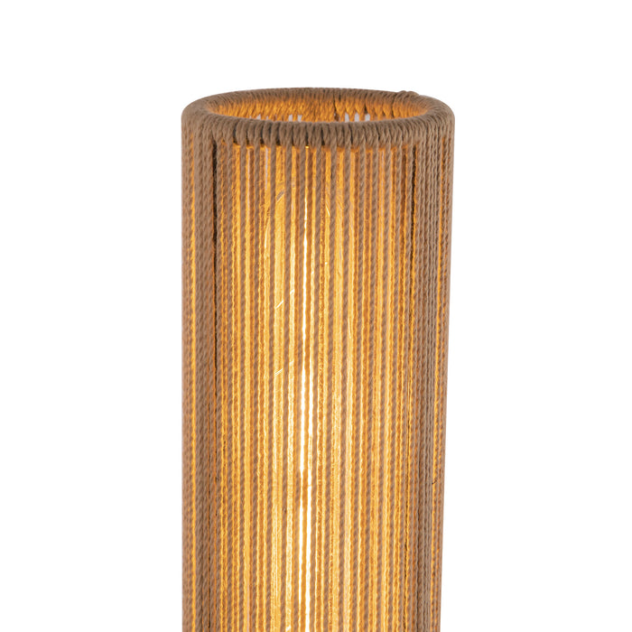 Colby Two Light Vanity Matte Black/Tan Jute-Sconces-Alora-Lighting Design Store