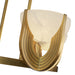 Colette LED Chandelier Vintage Brass/Alabaster-Mid. Chandeliers-Alora-Lighting Design Store