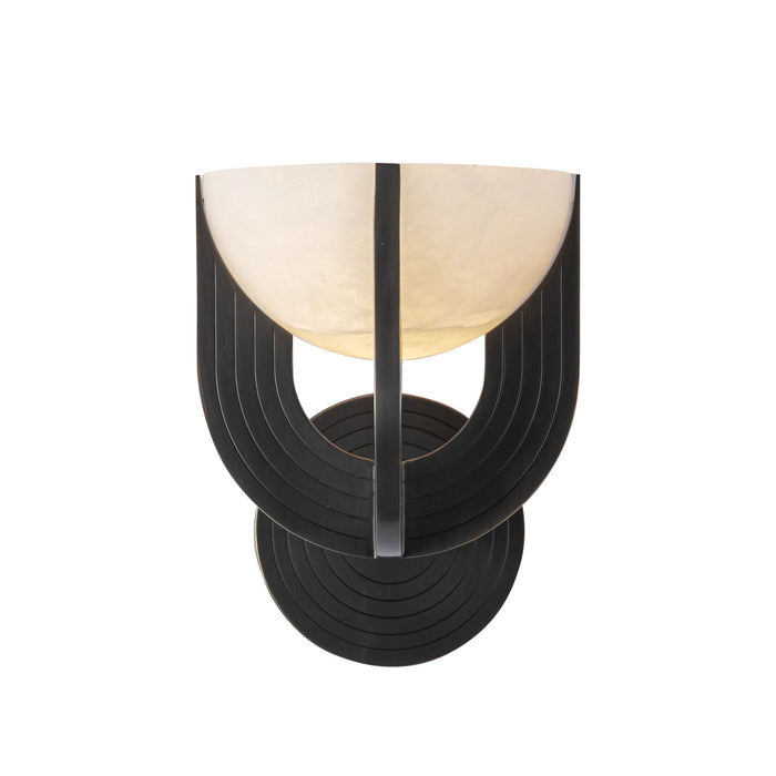 Colette LED Wall Vanity Urban Bronze/Alabaster-Sconces-Alora-Lighting Design Store