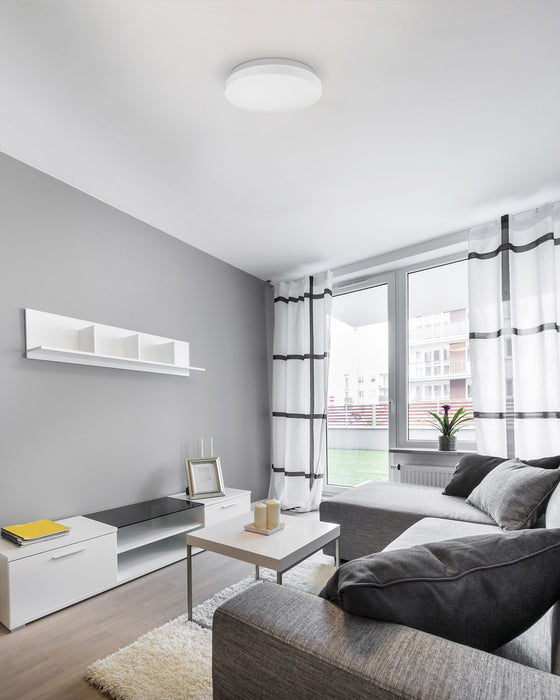 Collins LED Flush Mount White-Flush Mounts-Kuzco Lighting-Lighting Design Store