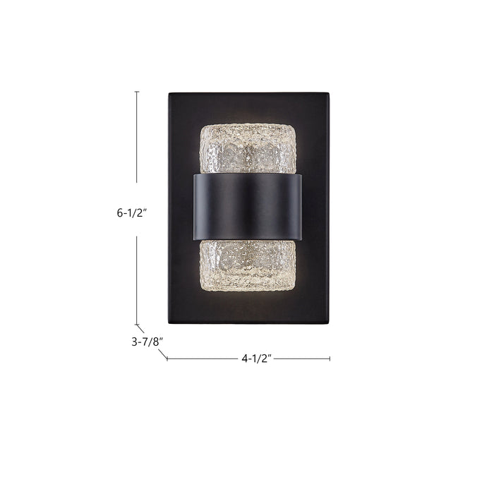 Copenhagen LED Wall Sconce Black-Sconces-Kuzco Lighting-Lighting Design Store