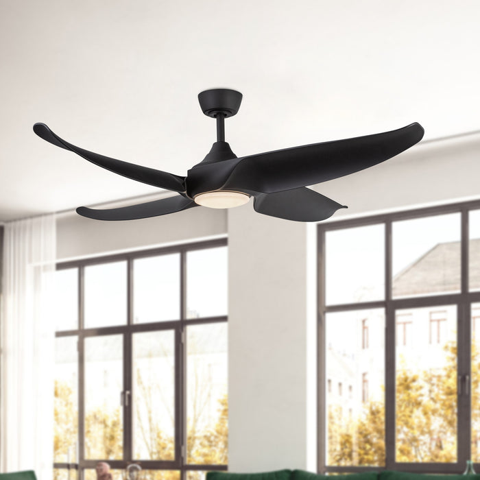 Coronado 56"Ceiling Fan Matte Black-Fans-Kuzco Lighting-Lighting Design Store