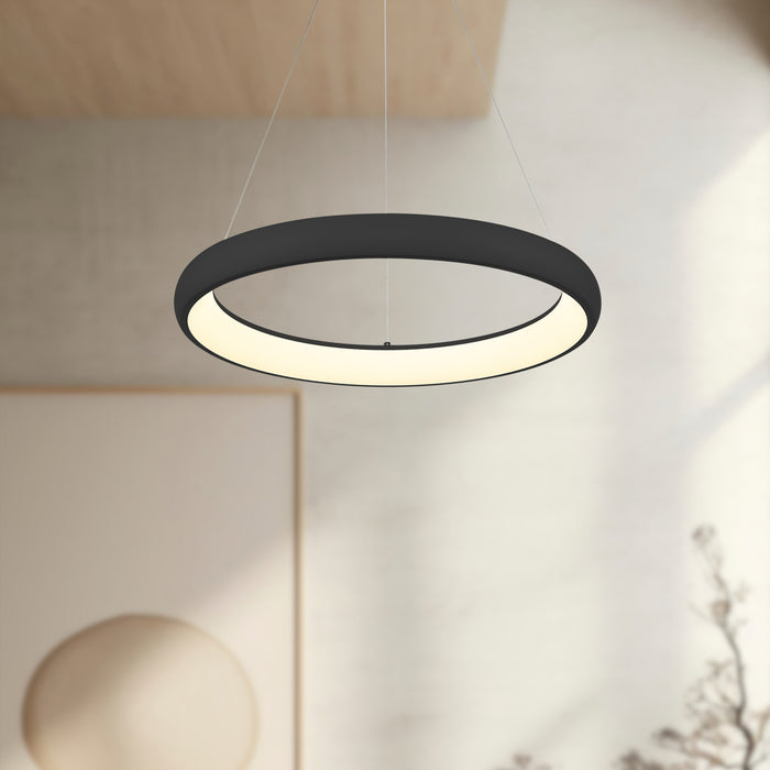 Cortana LED Pendant Black-Pendants-Kuzco Lighting-Lighting Design Store