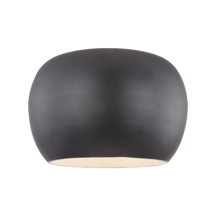 Croft LED Flush Mount Black/White-Flush Mounts-Kuzco Lighting-Lighting Design Store
