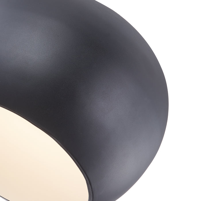 Croft LED Flush Mount Black/White-Flush Mounts-Kuzco Lighting-Lighting Design Store