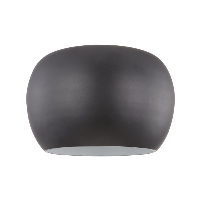 Croft LED Flush Mount Black/White-Flush Mounts-Kuzco Lighting-Lighting Design Store