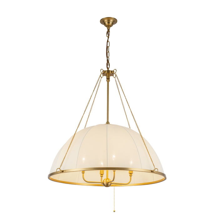 Crosby Four Light Chandelier Brushed Gold-Mid. Chandeliers-Alora-Lighting Design Store