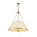 Crosby Four Light Chandelier Brushed Gold-Mid. Chandeliers-Alora-Lighting Design Store