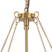 Crosby Four Light Chandelier Brushed Gold-Mid. Chandeliers-Alora-Lighting Design Store