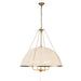 Crosby Four Light Chandelier Brushed Gold-Mid. Chandeliers-Alora-Lighting Design Store