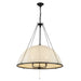 Crosby Four Light Chandelier Matte Black-Mid. Chandeliers-Alora-Lighting Design Store