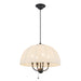 Crosby Four Light Pendant Matte Black-Mini Chandeliers-Alora-Lighting Design Store