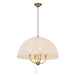 Crosby Four Light Pendant Brushed Gold-Mid. Chandeliers-Alora-Lighting Design Store