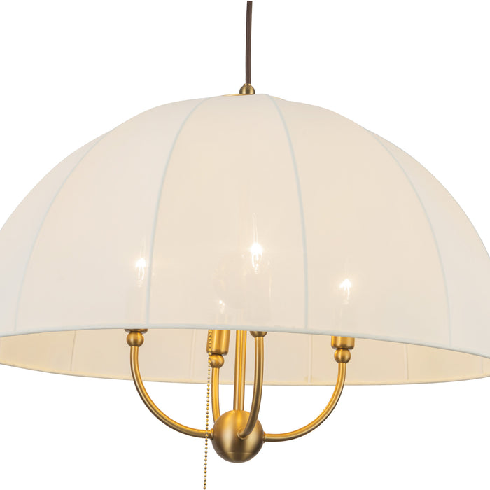 Crosby Four Light Pendant Brushed Gold-Mid. Chandeliers-Alora-Lighting Design Store