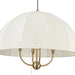 Crosby Four Light Pendant Brushed Gold-Mid. Chandeliers-Alora-Lighting Design Store