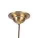 Crosby Four Light Pendant Brushed Gold-Mid. Chandeliers-Alora-Lighting Design Store