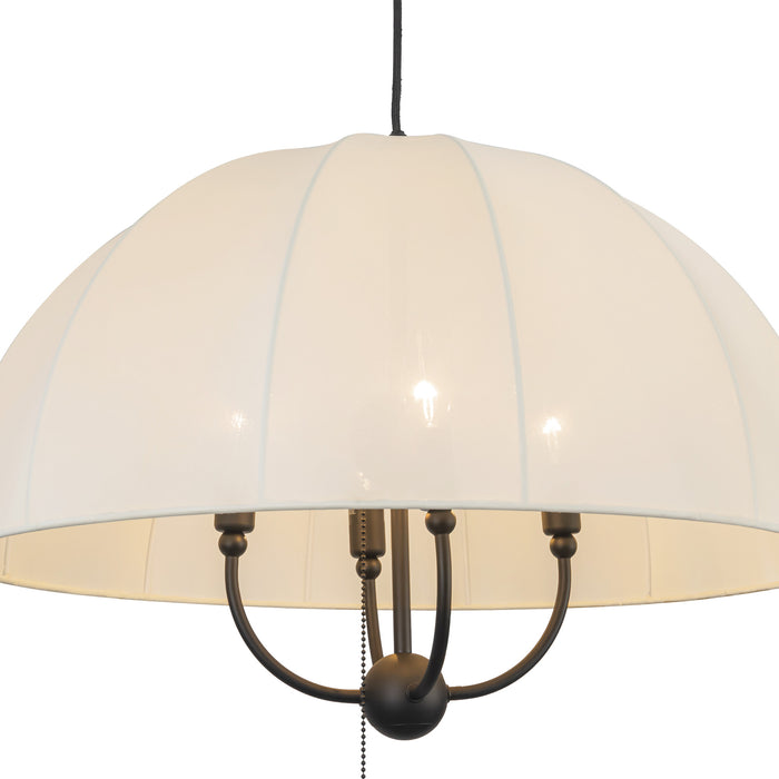 Crosby Four Light Pendant Matte Black-Mid. Chandeliers-Alora-Lighting Design Store