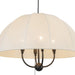 Crosby Four Light Pendant Matte Black-Mid. Chandeliers-Alora-Lighting Design Store