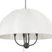Crosby Four Light Pendant Matte Black-Mid. Chandeliers-Alora-Lighting Design Store