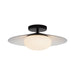 Cruz LED Flush Mount Metal - Black/White-Flush Mounts-Kuzco Lighting-Lighting Design Store