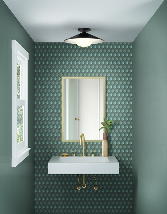 Cruz LED Flush Mount Metal - Black/White-Flush Mounts-Kuzco Lighting-Lighting Design Store