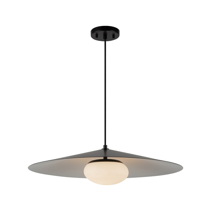 Cruz LED Pendant Metal - Black/White-Pendants-Kuzco Lighting-Lighting Design Store