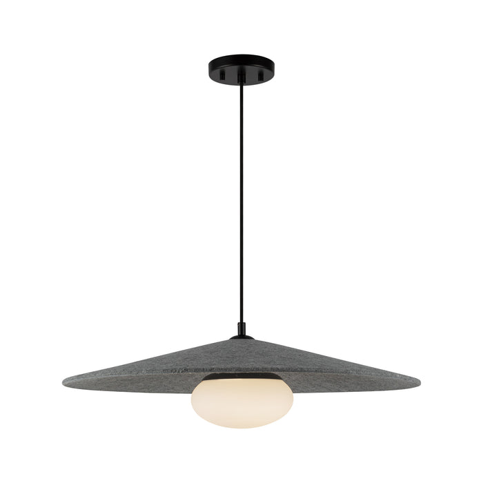 Cruz LED Pendant Felt - Gray-Pendants-Kuzco Lighting-Lighting Design Store