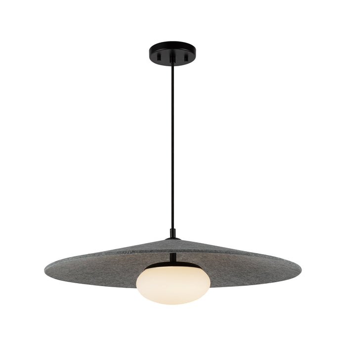 Cruz LED Pendant Felt - Gray-Pendants-Kuzco Lighting-Lighting Design Store