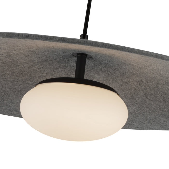 Cruz LED Pendant Felt - Gray-Pendants-Kuzco Lighting-Lighting Design Store