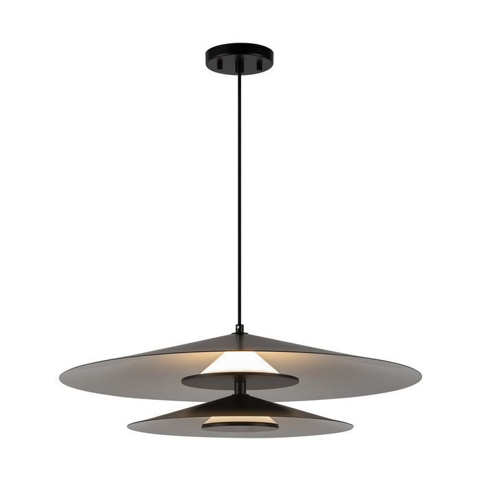 Cruz LED Pendant Metal - Black/White-Pendants-Kuzco Lighting-Lighting Design Store