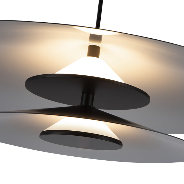 Cruz LED Pendant Metal - Black/White-Pendants-Kuzco Lighting-Lighting Design Store