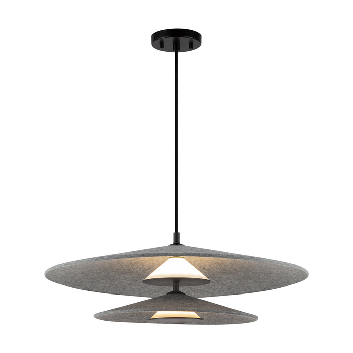 Cruz LED Pendant Felt - Gray-Pendants-Kuzco Lighting-Lighting Design Store