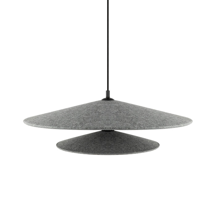Cruz LED Pendant Felt - Gray-Pendants-Kuzco Lighting-Lighting Design Store