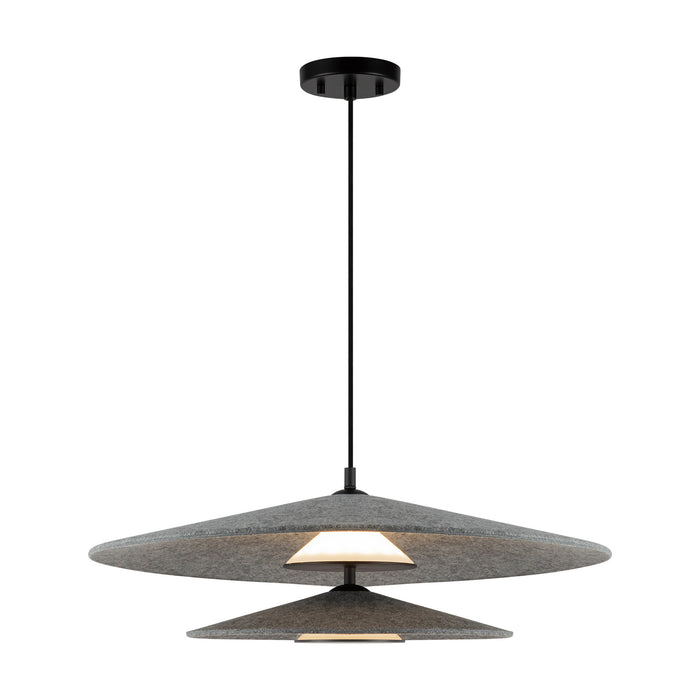 Cruz LED Pendant Felt - Gray-Pendants-Kuzco Lighting-Lighting Design Store
