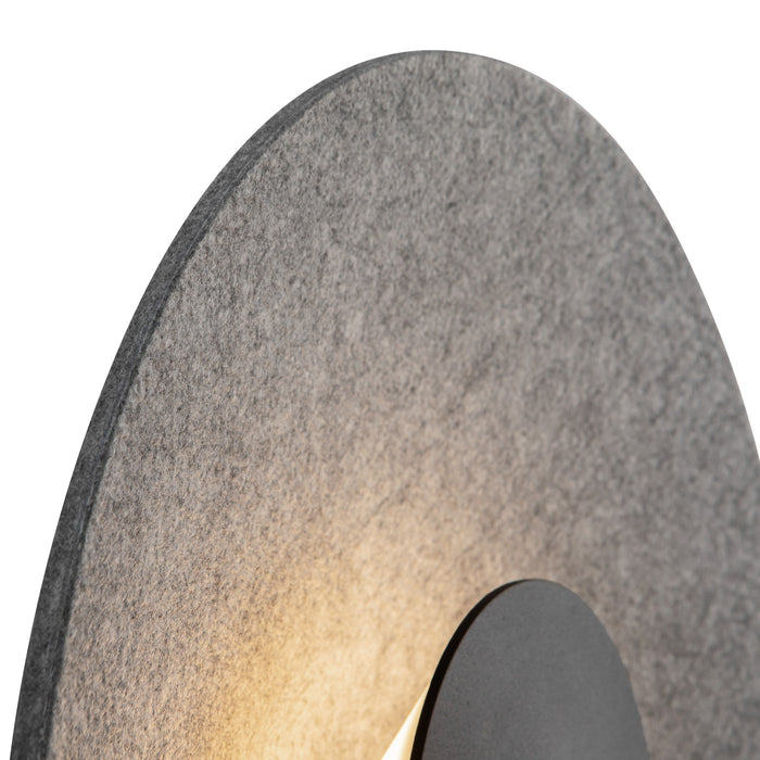 Cruz LED Wall Sconce Felt - Gray-Sconces-Kuzco Lighting-Lighting Design Store