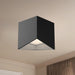 Cubix LED Flush Mount Black/White-Flush Mounts-Kuzco Lighting-Lighting Design Store